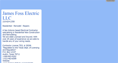 Desktop Screenshot of jamesfosselectric.com